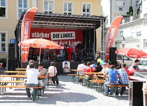 Wahlkampfauftakt der LINKEN in Greiz, Foto: Christian Wächter Wahlkampfauftakt der LINKEN in Greiz, Foto: Christian Wächter
